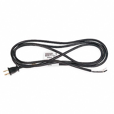 POWER FIRST 1FD84 Power Cord 1-15P SJT 8 ft Blk 10A 18/2
