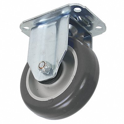 GRAINGER 1G195 Standard Plate Castor Rigid 195 lb.