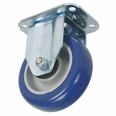 GRAINGER 1G200 Standard Plate Castor Rigid 195 lb.