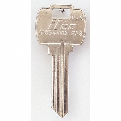 KABA ILCO A1054WDFA3 Key Blank Brass Type FA3 6 Pin PK10