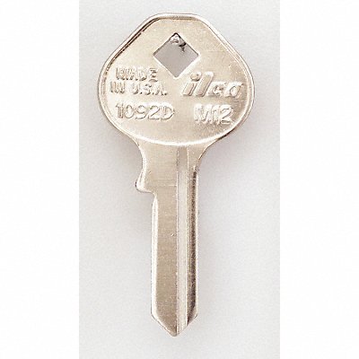 KABA ILCO 1092DM12 Key Blank Brass Type M12 5 Pin PK10