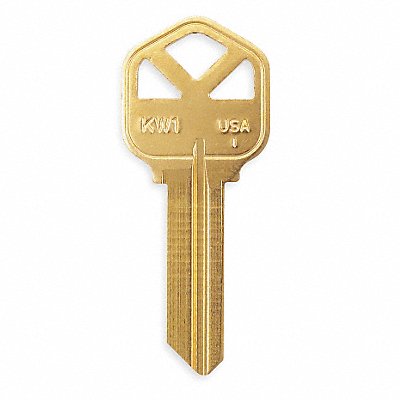 KABA ILCO KW1BR Key Blank Brass Type 1176 5 Pin PK50