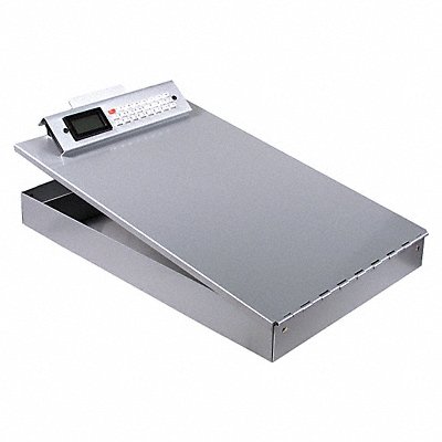 GRAINGER 11025 Storage Clipboard Letter Sz Metal Silver
