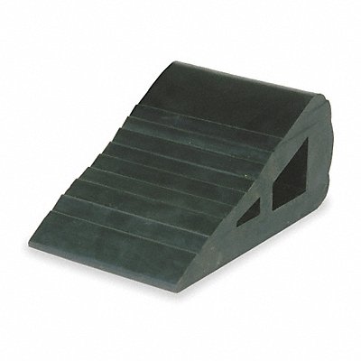 GRAINGER 1GUK5 Wheel Chock 6 In W x 3 1/4 In H Black
