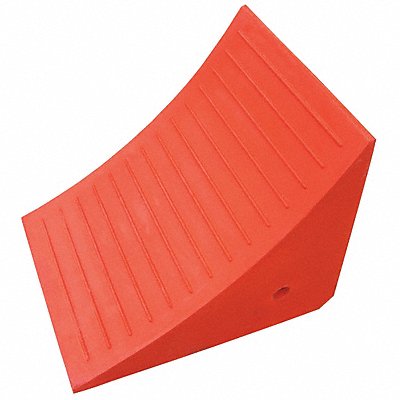 GRAINGER 1GUL6 Wheel Chock 14 1/2 In W 14 1/4 In H Orng