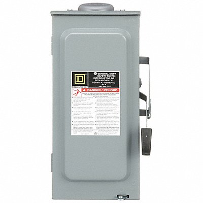 SQUARE D D222N Safety Switch Fusible 60 A Steel
