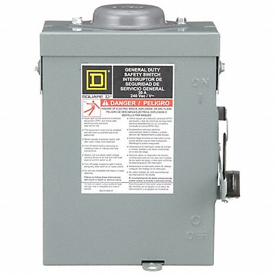 SQUARE D D321NRB Safety Switch Fusible 30 A Steel
