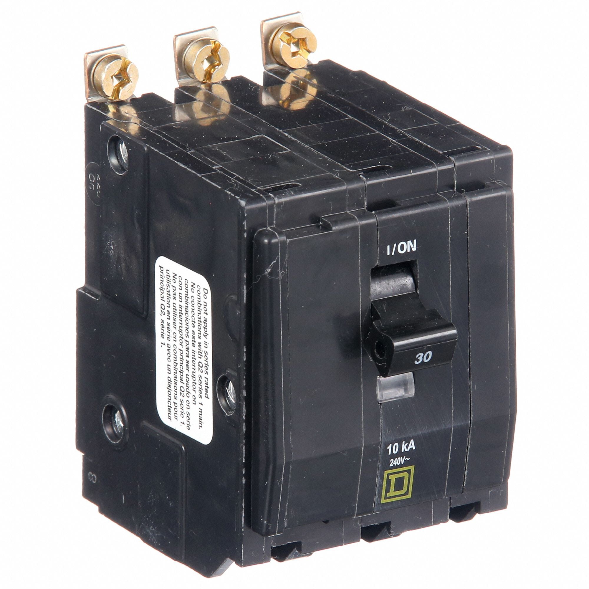 SQUARE D QOB330 Circuit Breaker 30A Bolt On 120/240V 3P