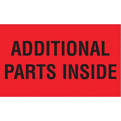 TAPECASE 16U793 Instructional Label Contents PK500