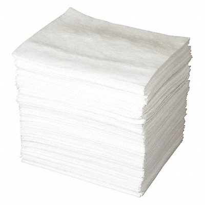 BRADY SPC ABSORBENTS ENV200 Absorb Pad Oil-Based Liquids White PK200