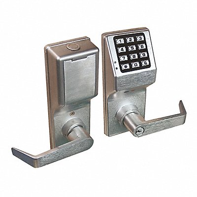 LOCDOWN DL4100US26D Electronic Lock Brushed Chrome 12 Button