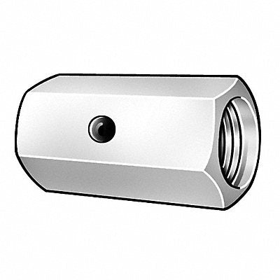 GRAINGER 205828BG Coupling Nut Stl Zn #8-32 5/16 x5/8 5PK
