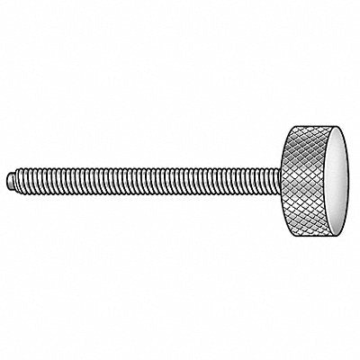GRAINGER Z2196 Thumb Screw 3/8 -16 Part Thread 2 L