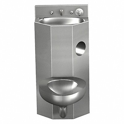 ACORN 1418CT104MPHRC01 Concealed Prison Toilet Combo Unit Floor