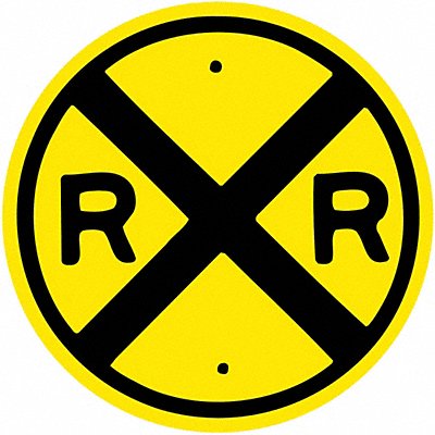 LYLE W10130DA D9728 RXR Traffic Sign 12 Dia