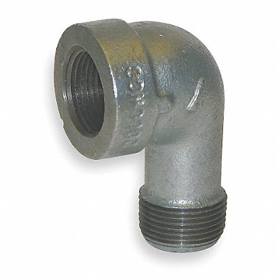 GRAINGER 1LBK9 90 Street Elbow Malleable Iron 1/2 in