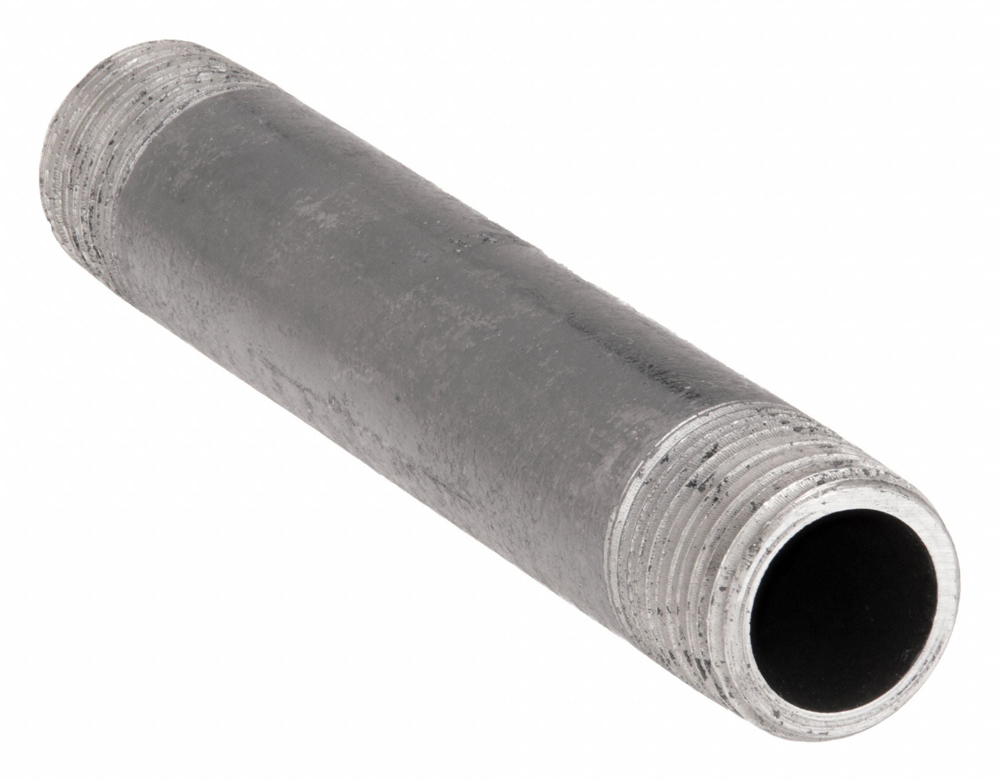 GRAINGER 90611 Black Pipe Nipple Threaded 1x7 In