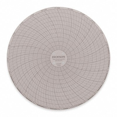 DICKSON C658 J2670 Circular Paper Chart 24 hr 60 pkg