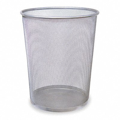 RUBBERMAID COMMERCIAL PRODUCTS FGWMB20SLV Wastebasket Round 5 gal Silver