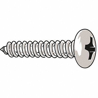 GRAINGER U266610240150 Sheet Metal Screw Screw Size #14 Zinc 1.5 L PK100