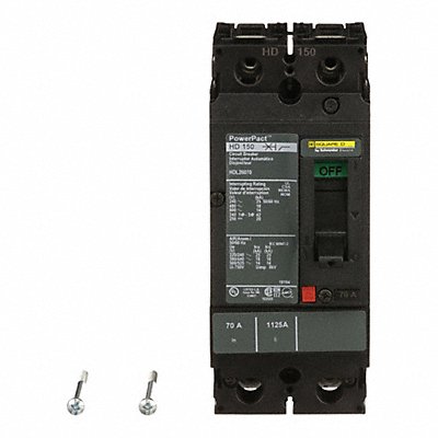 SQUARE D HDL26070 Circuit Breaker 70A 2P 600VAC HD