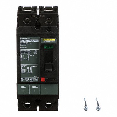 SQUARE D HGL26150 Circuit Breaker 150A 2P 600VAC HG