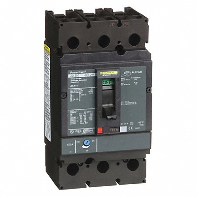 SQUARE D JDL36175 Circuit Breaker 175A 3P 600VAC JD