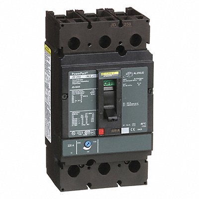 SQUARE D JDL36225 Circuit Breaker 225A 3P 600VAC JD