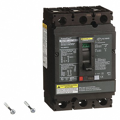 SQUARE D HGL36000S15 Circuit Breaker 150A 3P 600VAC HG