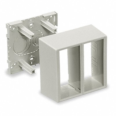 HUBBELL WIRING DEVICE-KELLEMS PDB12TGD Divided Box White PVC Boxes