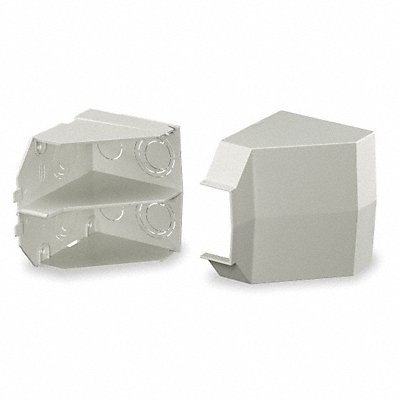 HUBBELL WIRING DEVICE-KELLEMS PW2CACF Ceiling Adaptor Off White PVC Wall-Trak
