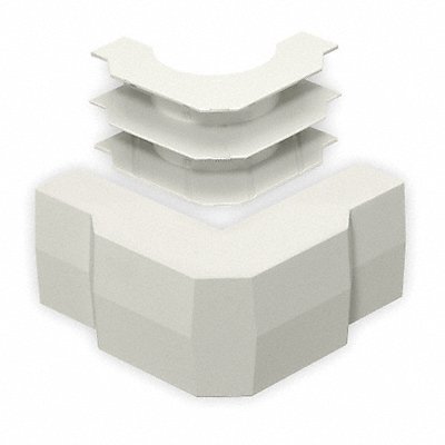 HUBBELL WIRING DEVICE-KELLEMS PW2EEBC External Elbow Base/Cover Office White