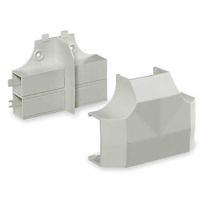 HUBBELL WIRING DEVICE-KELLEMS PW2TCBC Tee Base and Cover White PVC Tees
