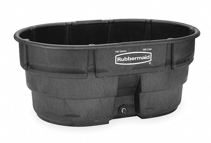 RUBBERMAID COMMERCIAL PRODUCTS FG424500BLA Stock Tank 47 in 29 in 1 1/2 in