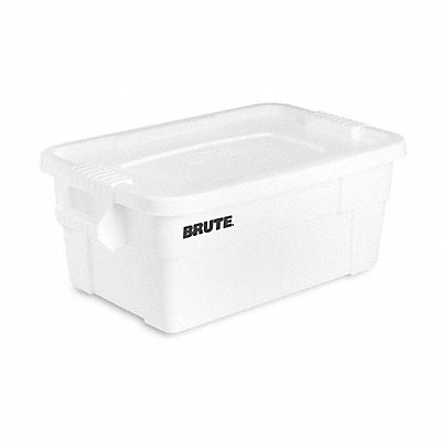 RUBBERMAID COMMERCIAL PRODUCTS FG9S3000WHT F8714 Storage Tote White Solid Plastic