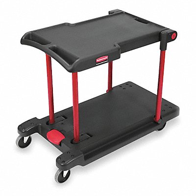 RUBBERMAID COMMERCIAL PRODUCTS FG430000BLA Utility Cart 400 lb Load Cap.