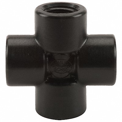 GRAINGER CR050 Cross 1/2 in Pipe Size Schedule 80