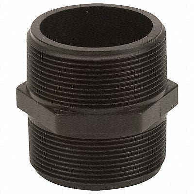 GRAINGER NIP200SH Hex Nipple 2 in Schedule 80 MNPT Black