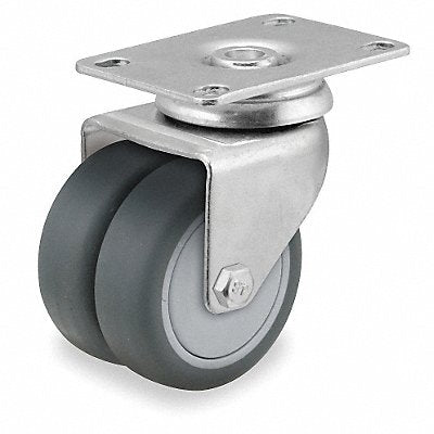 COLSON DW03TPP100SWTP01 Quiet-Roll Medical Plate Castor Swivel