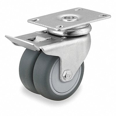 COLSON DW03TPP100TLTP01 Quiet-Roll Medical Plate Castor Swivel