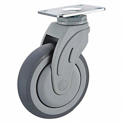 GRAINGER P17SRP050K12001 Quiet-Roll Medical Plate Castor Swivel