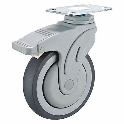 GRAINGER P17SRP050K12DL001 Quiet-Roll Medical Plate Castor Swivel