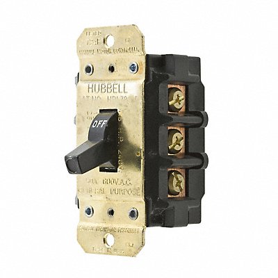 HUBBELL KELLEMS HBL7853D ManualMotorSwtch No Enclosure Toggle Switch