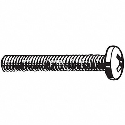 GRAINGER U245220130025 MS #6-32 PH ZP 1/4 L PK100