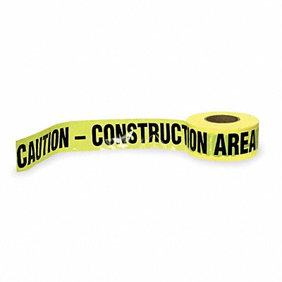 GRAINGER 1N958 Barricade Tape Yellow 1 000 ft L 3 in