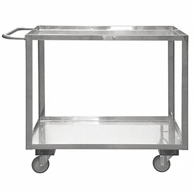GRAINGER SRSC1624482ALU5PUS Metal Shelf Cart 1 200 lb SS