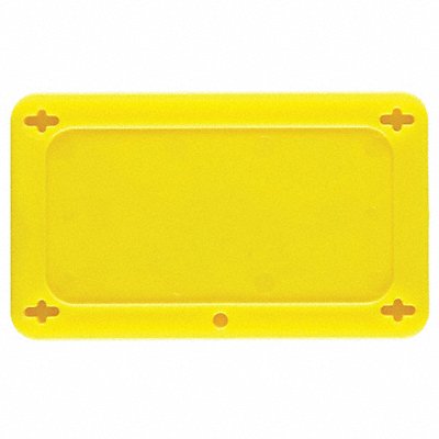 BRADY 41922 Blank Tag Plastic 2 1/5in H 3 5/7in W Yllw