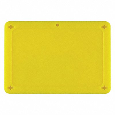 BRADY 41923 Blank Tag Plastic 3 1/5in H 4 5/7in W Yllw