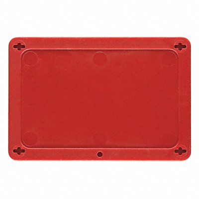 BRADY 41925 Blank Tag Plastc 3 1/5in H 4 5/7in W Red