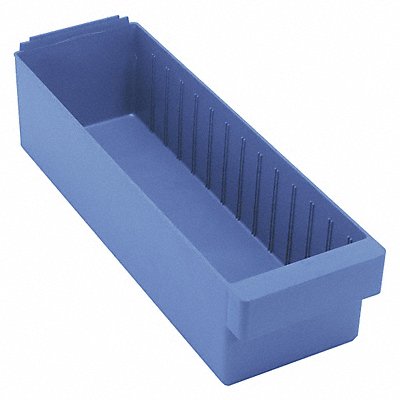 QUANTUM STORAGE SYSTEMS QED602BL F1578 Drawer Bin Blue HIPS 4 5/8 in